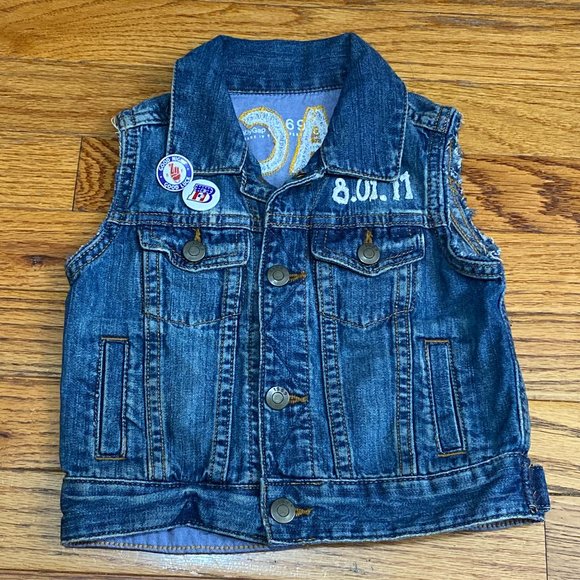 Baby Gap ❤️ Kid's Blue Outwear Jean Jacket - Size (S)  (PRE-LOVED) - Picture 1 of 6